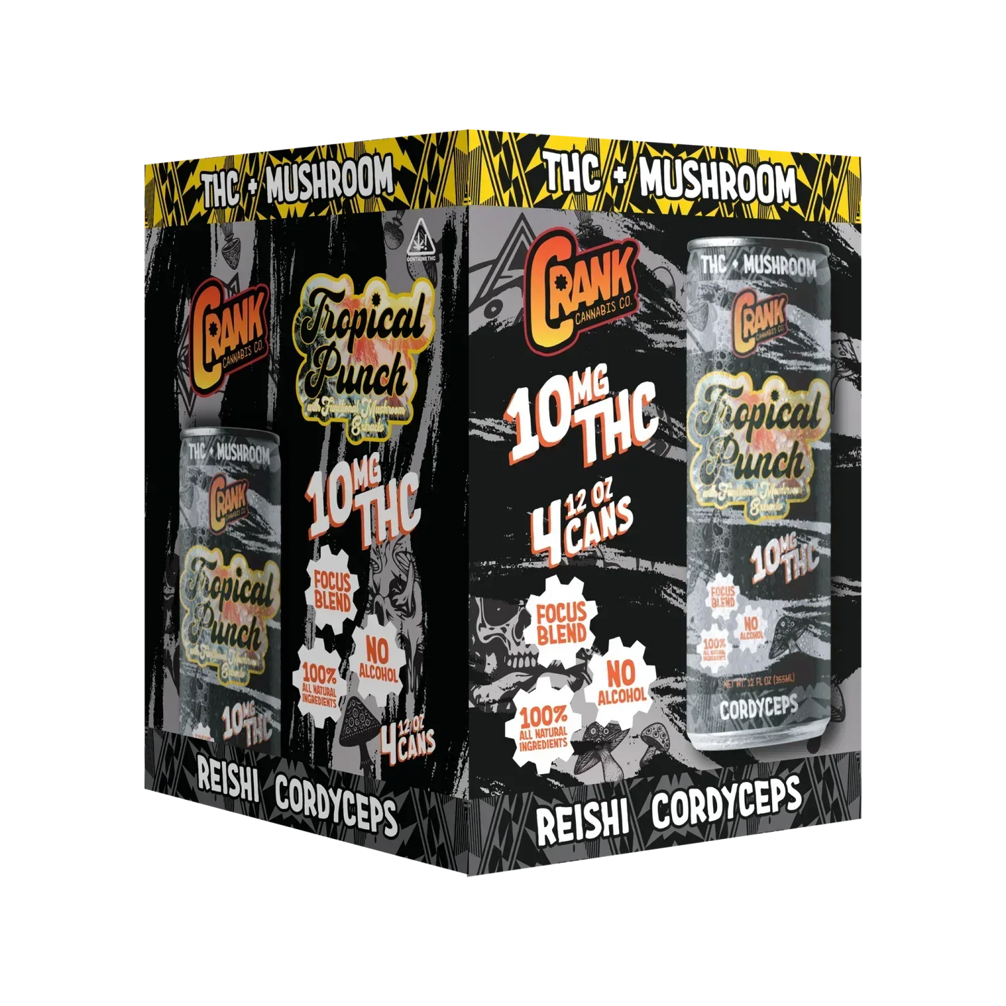 CRANK Delta 9 THC Functional Mushroom Beverage - We The People 