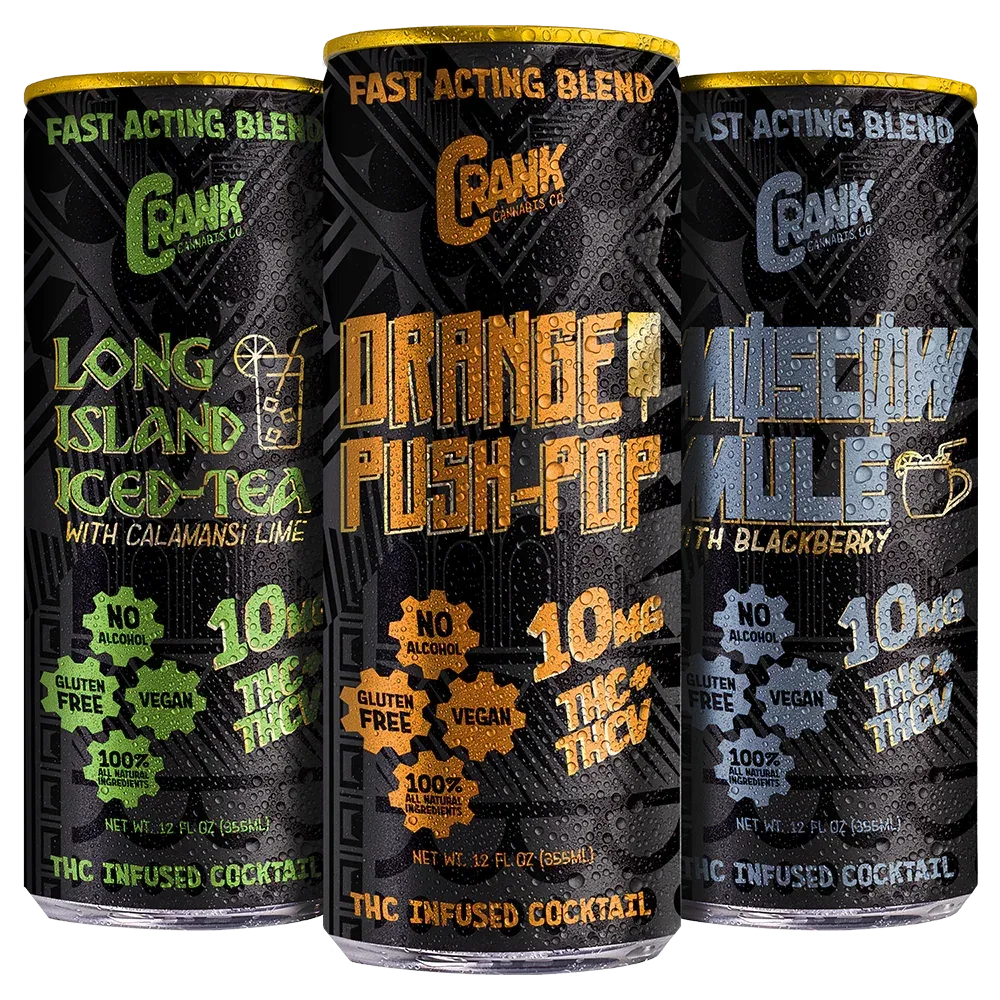 CRANK Delta 9 THC Mixed Variety Beverages - We The People 