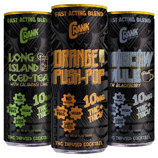 CRANK Delta 9 THC Mixed Variety Beverages - We The People 