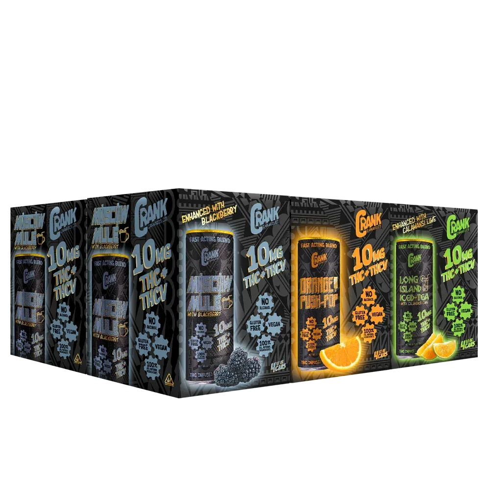 CRANK Delta 9 THC Mixed Variety Beverages - We The People 