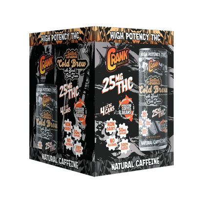 CRANK Nitro Salted Caramel Delta 9 THC Cold Brew - We The People 