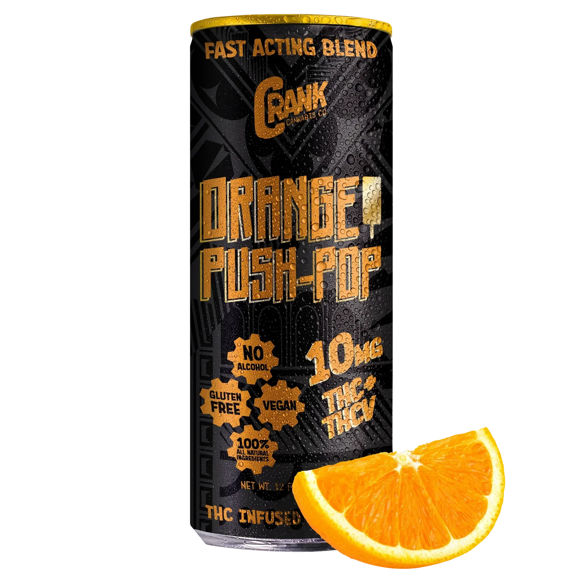CRANK Orange Push-Pop Delta 9 THC Beverage - We The People 