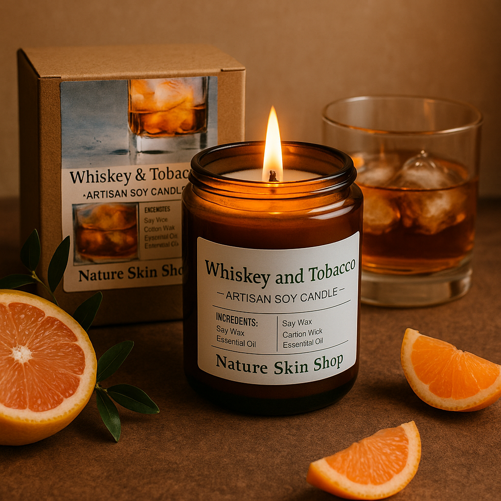 Whiskey & Tobacco Artisan Soy Candle-0