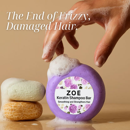Zoe Keratin Smoothing Shampoo Bar-2